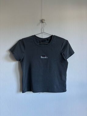thrills embroidered baby tee